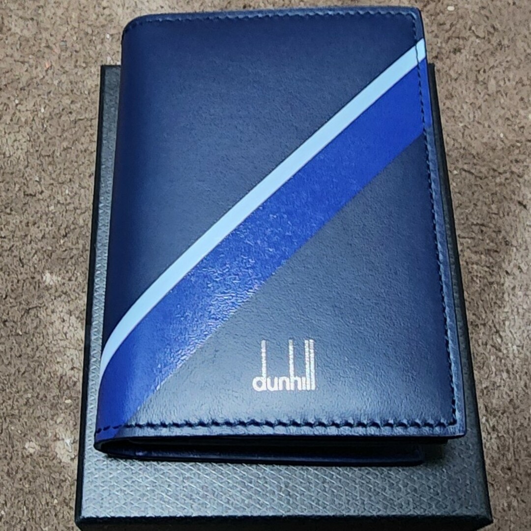 Dunhill(ダンヒル)のdunhill サムライブルー 名刺入れ／カードケース　新品未使用 メンズのファッション小物(名刺入れ/定期入れ)の商品写真