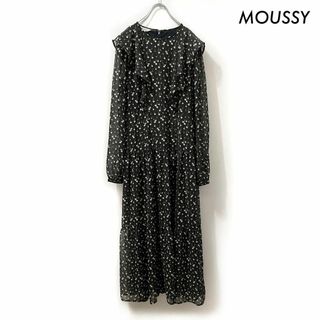 マウジー(moussy)のMOUSSY マウジー★FLOWER RUFFLE SLEEVE DRESS(ロングワンピース/マキシワンピース)