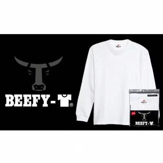 ヘインズ(Hanes)の人気サイズ！ヘインズビーフィー 長袖 XL ロングスリーブ(Tシャツ/カットソー(七分/長袖))