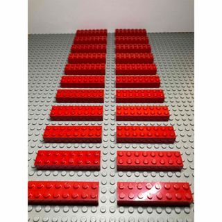 レゴ(Lego)のLEGO レゴブロック　基本パーツレッド赤色2×8 22個セット(知育玩具)