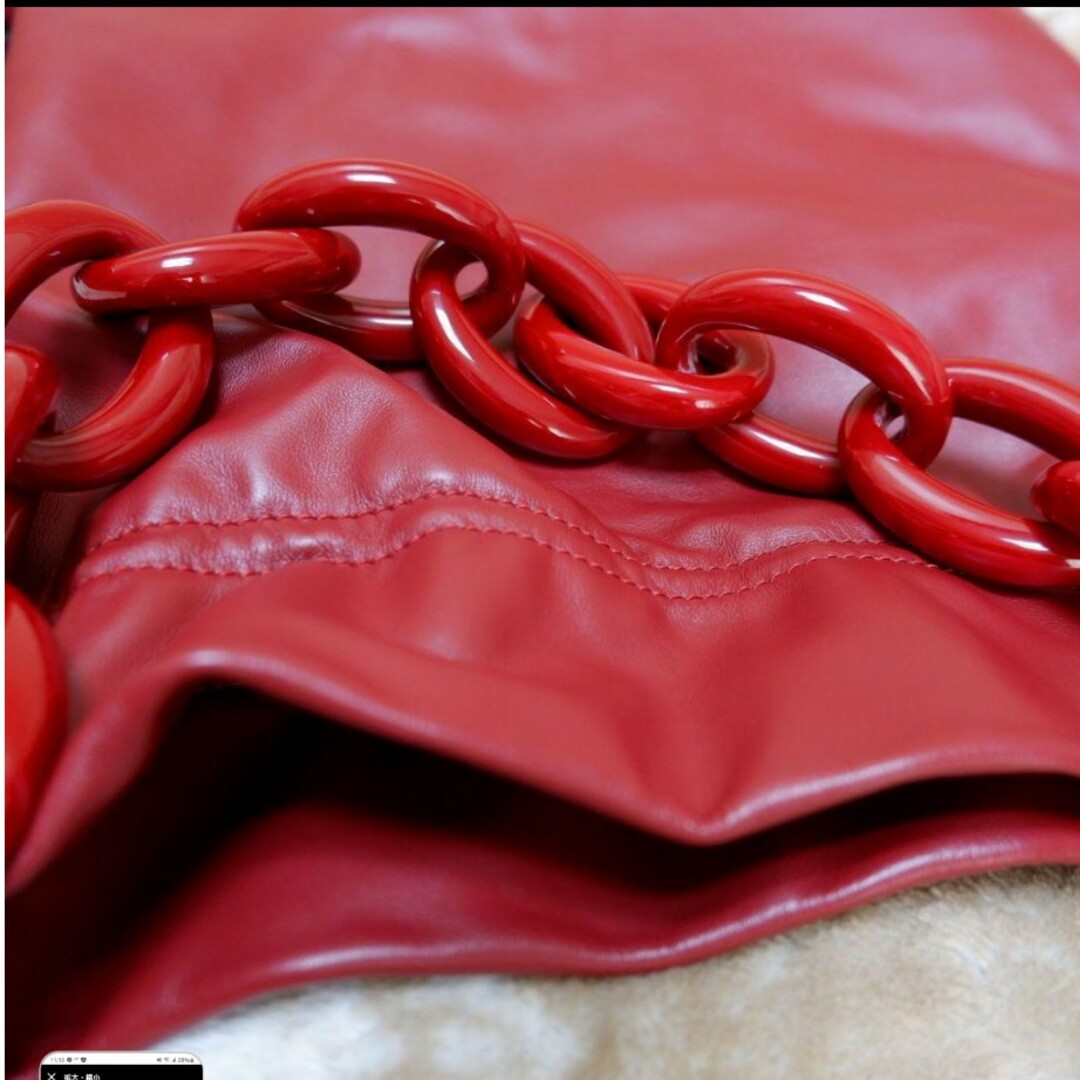 GIANNI CHIARINI ショルダーバッグメモリー 赤 GIANNI CHIARINI ショルダーバッグメモリー 赤