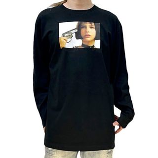 新品 レオン LEON ショートカット 少女 マチルダ ピストル 拳銃 ロンT(Tシャツ/カットソー(七分/長袖))