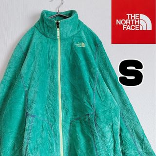 ザノースフェイス(THE NORTH FACE)のノースフェイス　フルジップ　フリースジャケット　グリーン　Sサイズ　古着(その他)