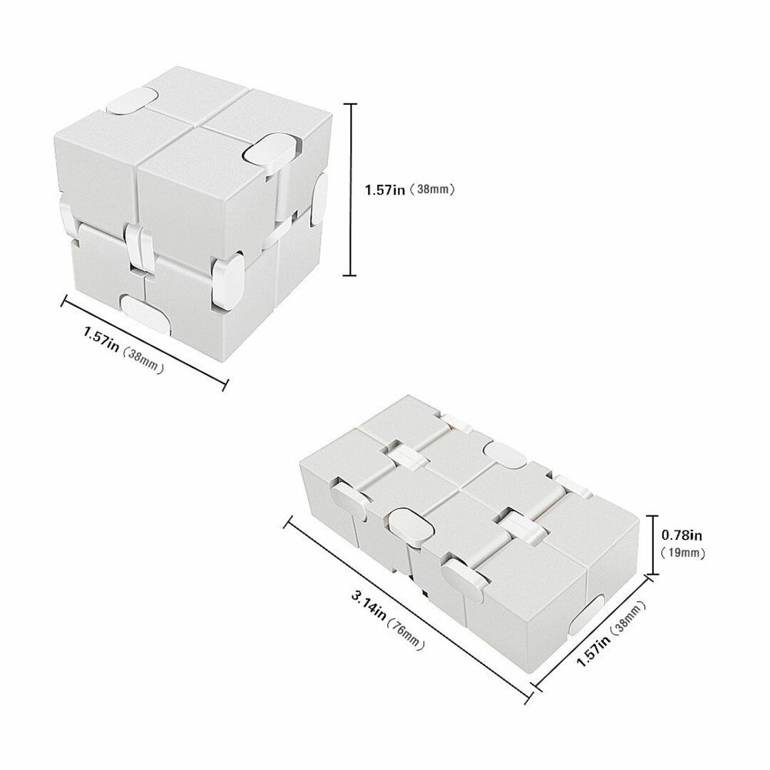 【色: 銀】[LilBit] Infinity Cube インフィニティキューブ キッズ/ベビー/マタニティのおもちゃ(その他)の商品写真