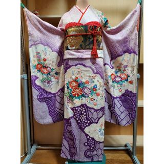 振り袖R、長襦袢、袋帯、小物セットの通販 by ゆきばば's shop 振り袖R、長襦袢、袋帯、小物セットの通販 by ゆきばば's shop