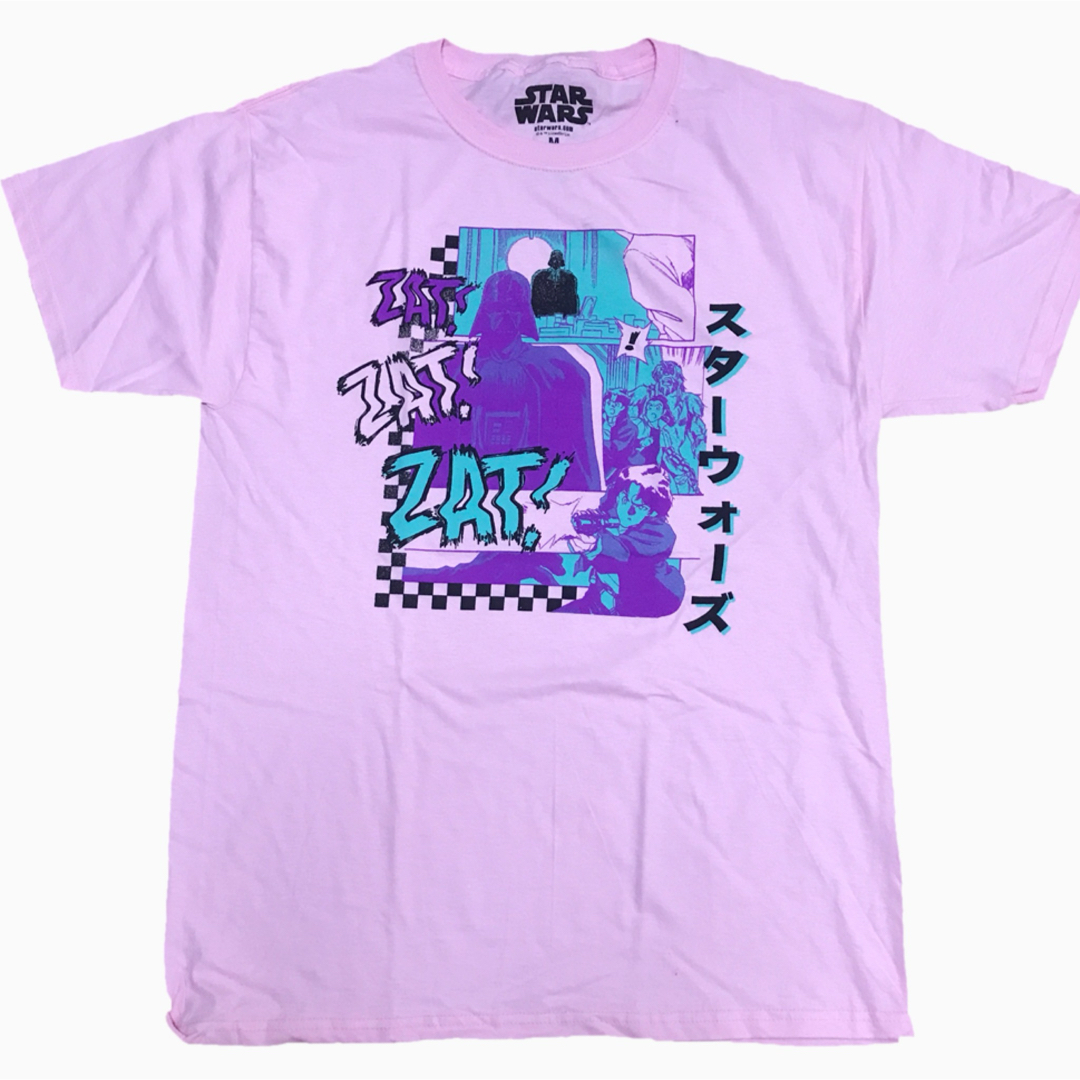 Disney(ディズニー)の【新品】スターウォーズ　メンズM シャツ　STARWARS 紫　No.02 メンズのトップス(Tシャツ/カットソー(半袖/袖なし))の商品写真
