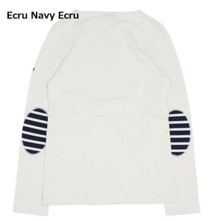 セントジェームス(SAINT JAMES)のセントジェームス Saint James MERID MOD U COUD 0844 Ecru Navy Ecru(Tシャツ(長袖/七分))