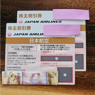 ジャル(ニホンコウクウ)(JAL(日本航空))のJAL 株主優待　株主割引券2枚セット(航空券)