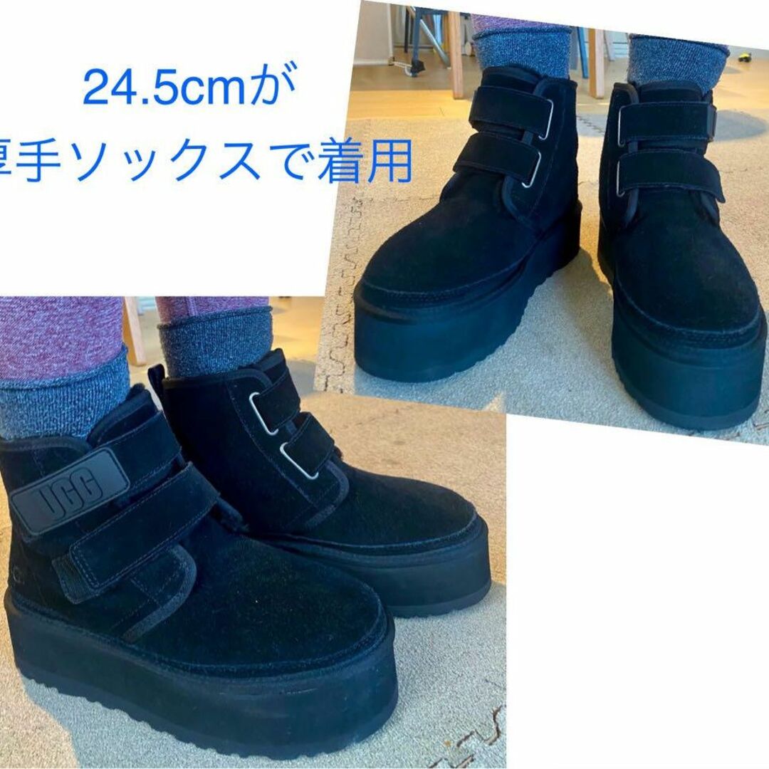 国内正規品✨①美品✨24厚手～24.5薄手✨UGG✨ニューメル プラットフォーム