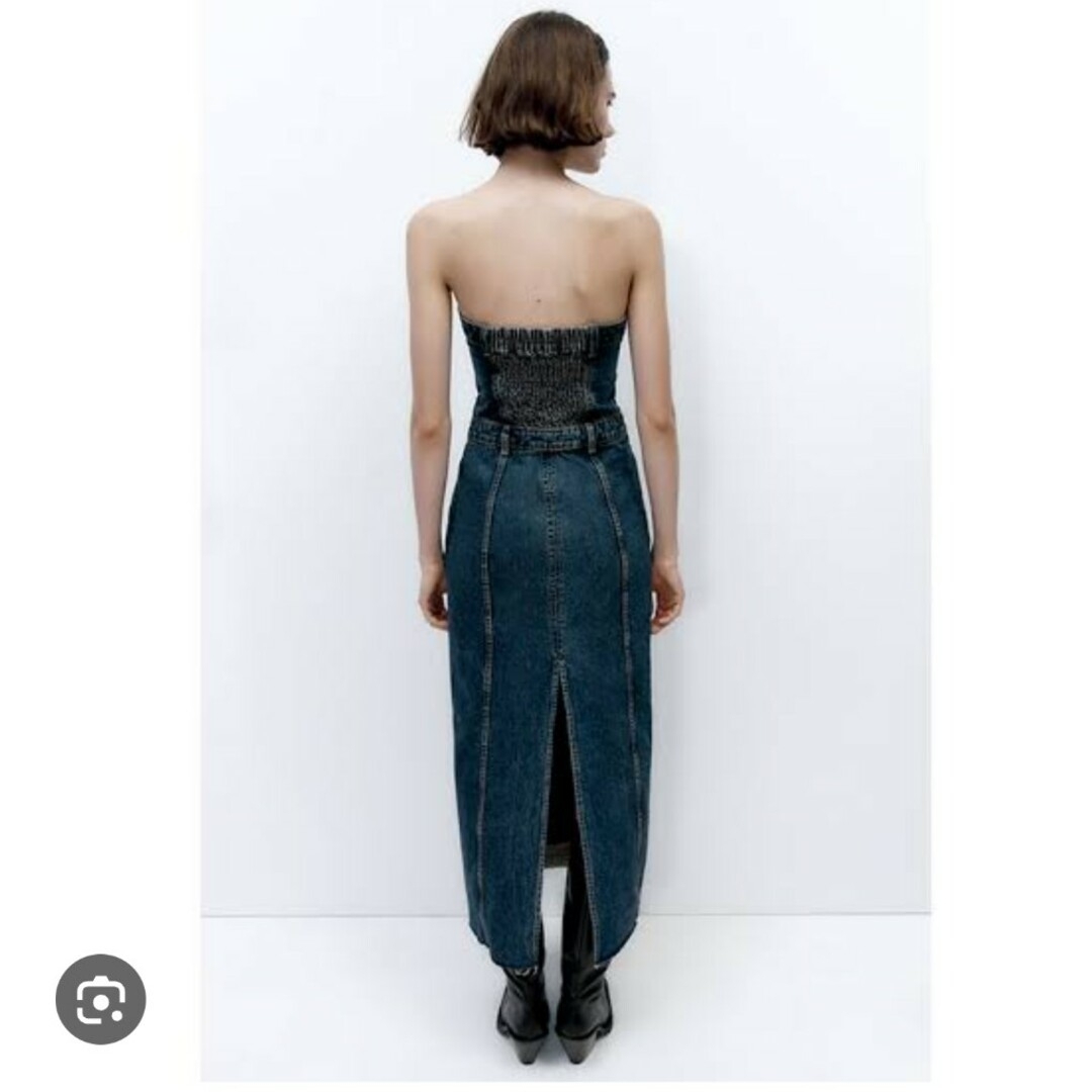 ZARA(ザラ)のZARA デニムワンピース レディースのワンピース(ロングワンピース/マキシワンピース)の商品写真