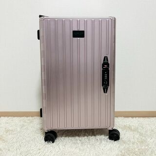 &.FLAT たためるスーツケース キャリーケース メタルピンク(スーツケース/キャリーバッグ)