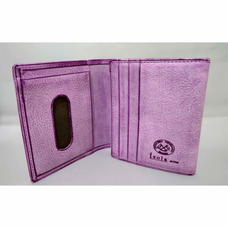 アイソラ(isola)のアイソラ isola 未使用 ボックス 2つ折り 財布 定価 17600円 紫(財布)