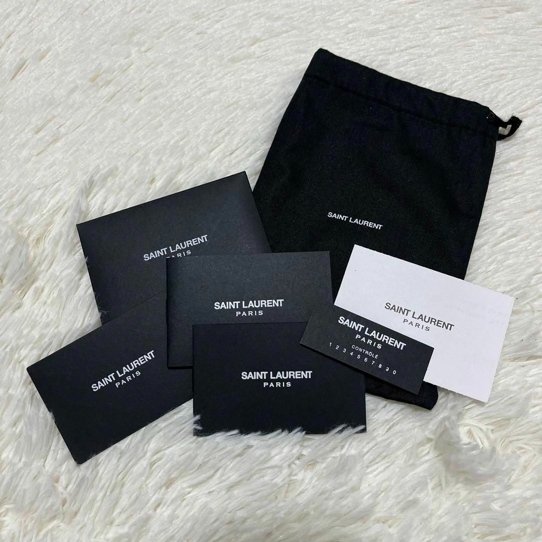 Saint Laurent(サンローラン)の【✨付属品完備✨】サンローラン　二つ折り財布　小銭入れ付き　グレージュ レディースのファッション小物(財布)の商品写真