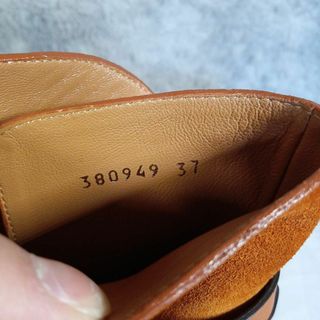 Gucci - 超美品 グッチ ブーツ スエード 37 24cm オレンジ系 本革