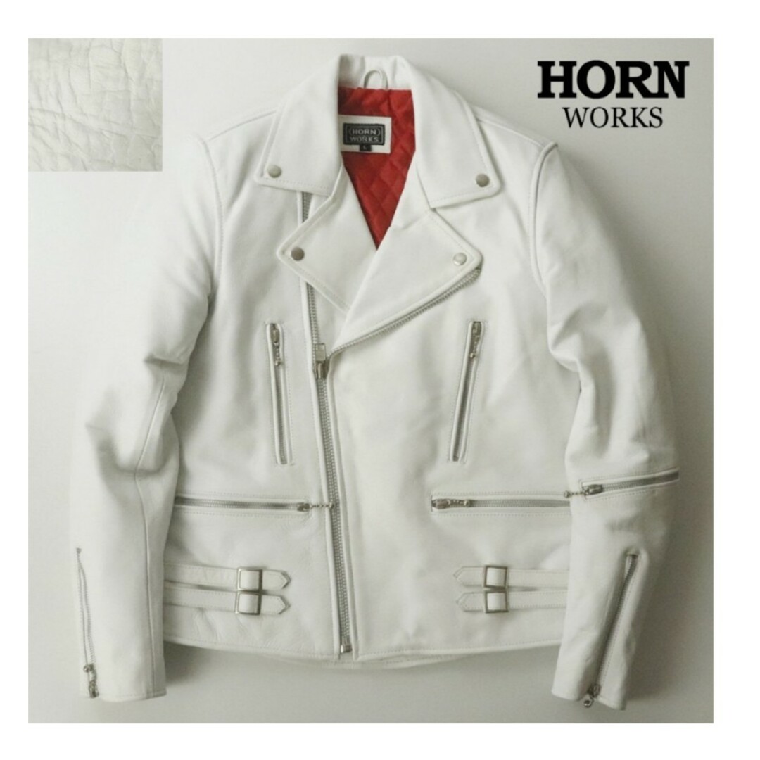 HORN WORKS - 【美品】新品価格5.9万円ホーンワークス 牛革中綿 HORN WORKS - 【美品】新品価格5.9万円ホーンワークス 牛革中綿