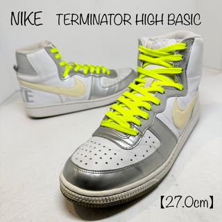 ナイキ(NIKE)のナイキ★TERMINATOR/ターミネーター★336609-111★白銀黄★27(スニーカー)