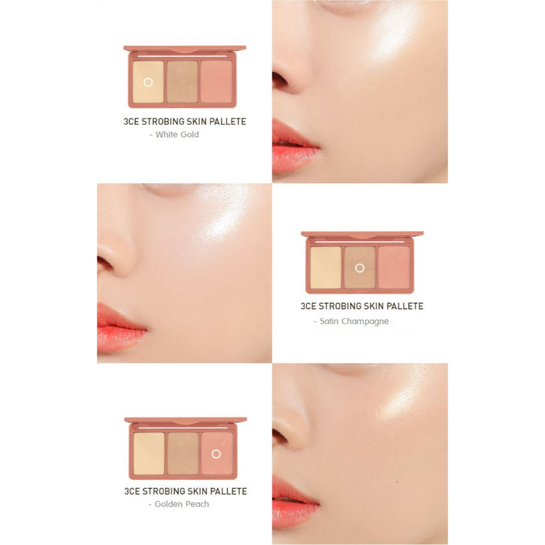 3ce(スリーシーイー)の3CEストロビングスキンパレット / Strobing Skin Palette コスメ/美容のベースメイク/化粧品(フェイスカラー)の商品写真