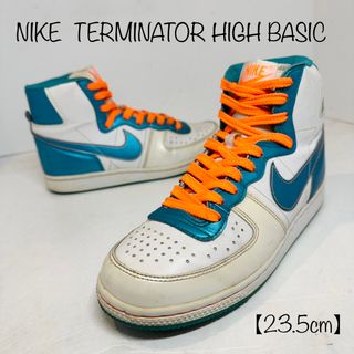 ナイキ(NIKE)のナイキ★TERMINATORターミネーター★336617★白青オレンジ★23.5(スニーカー)