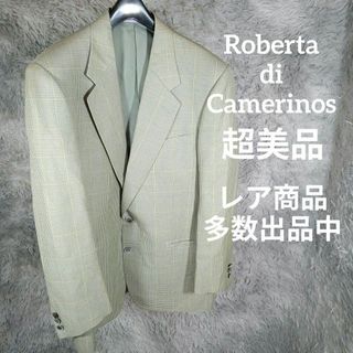 ロベルタディカメリーノ(ROBERTA DI CAMERINO)の16-234超美品　ロベルタディカメリーノ　テーラードジャケット　PM　チェック(テーラードジャケット)