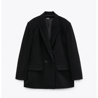 ザラ(ZARA)のZARA vintage oversized blazer black(テーラードジャケット)