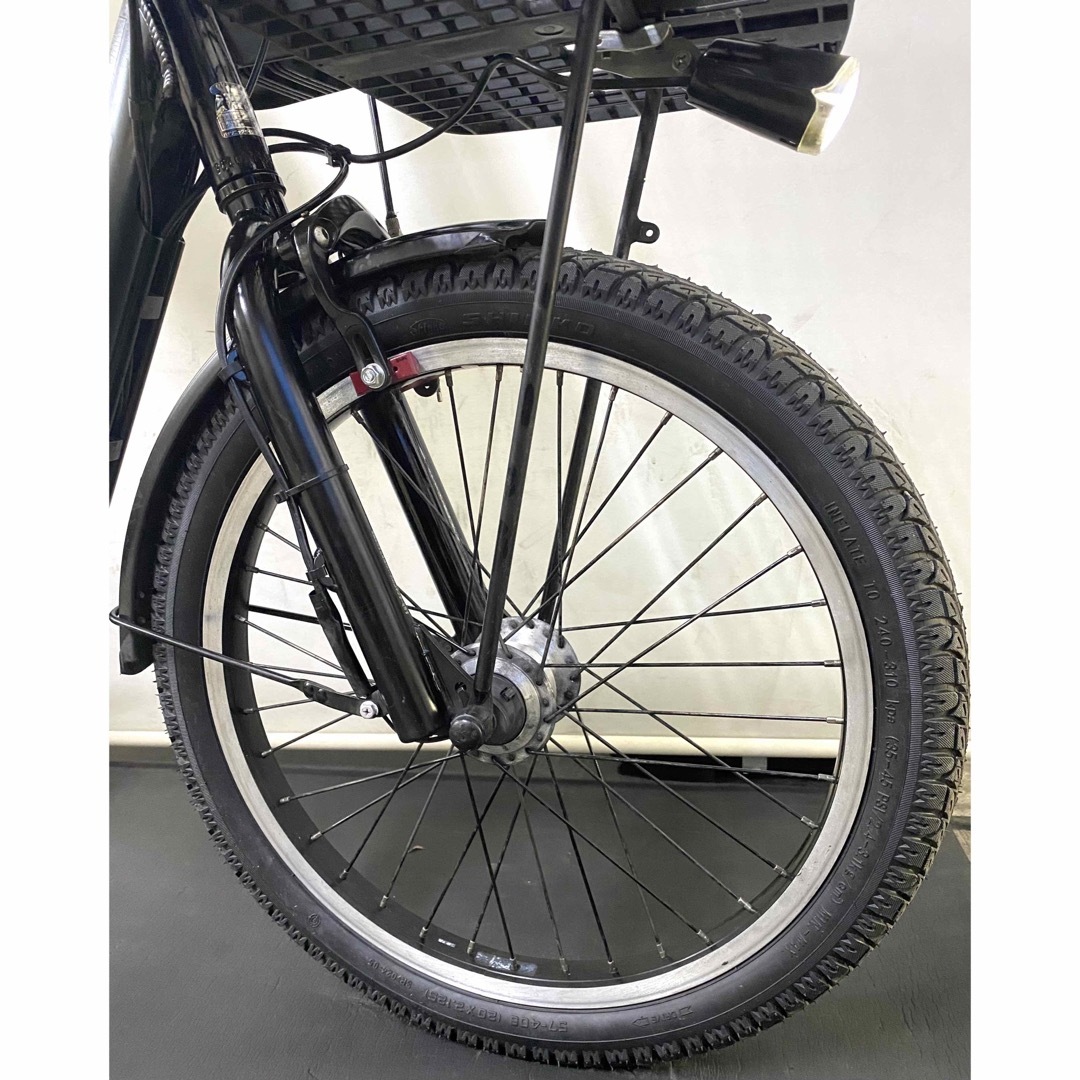 電動アシスト自転車　パナソニック　ギュットアニーズ　20インチ 子供乗せ　黒色 スポーツ/アウトドアの自転車(自転車本体)の商品写真