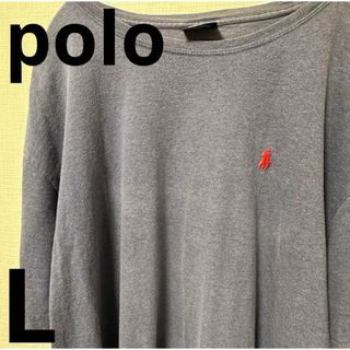 ポロ(POLO（RALPH LAUREN）)のpolo  tシャツ　紺　L(Tシャツ/カットソー(半袖/袖なし))