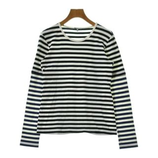 マリメッコ(marimekko)のmarimekko マリメッコ Tシャツ・カットソー S 白x黒x紺(ボーダー) 【古着】【中古】(カットソー(半袖/袖なし))