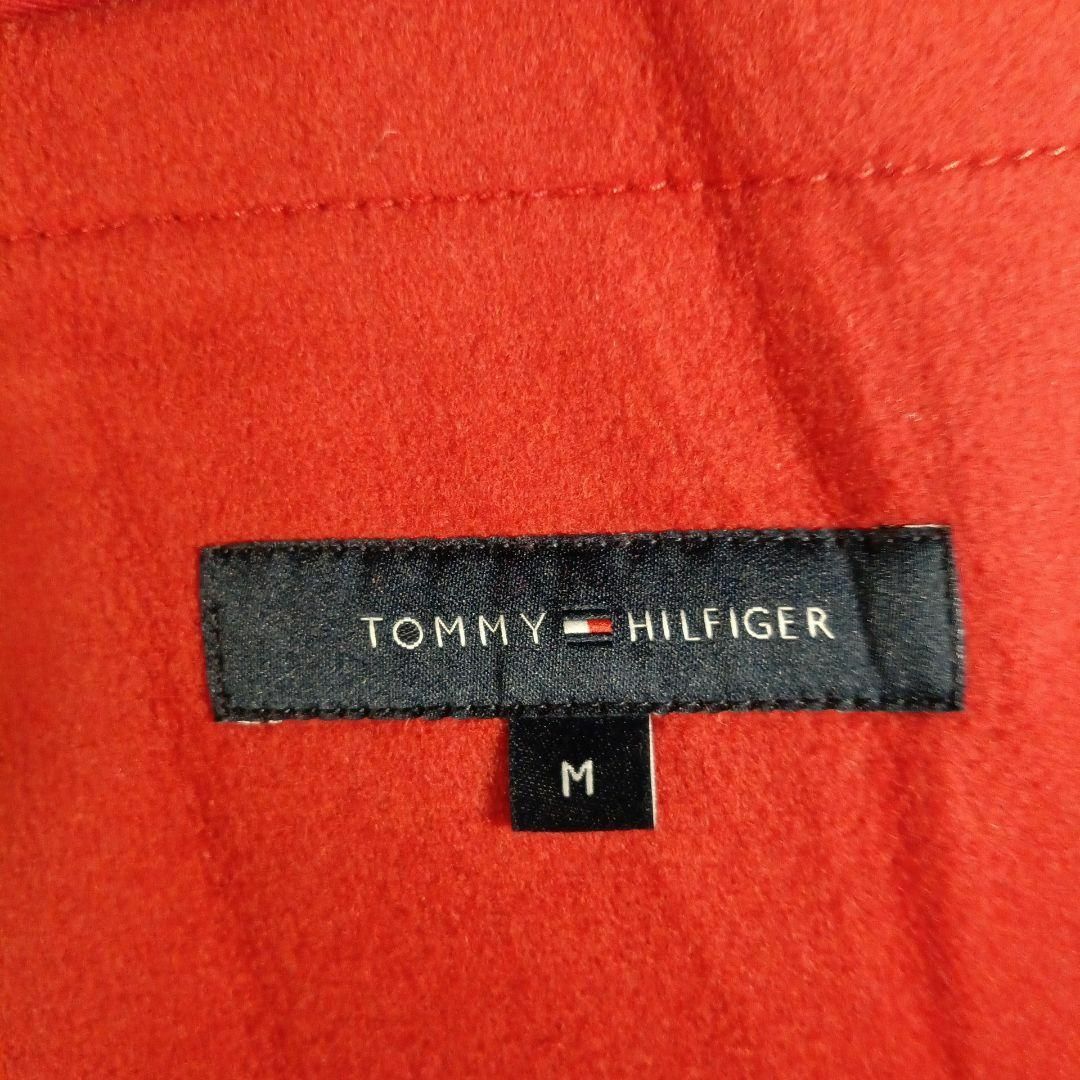 TOMMY HILFIGER(トミーヒルフィガー)の21-244超美品　トミーヒルフィガー　定番ダッフルコート　М　ストライプ レディースのジャケット/アウター(ダッフルコート)の商品写真