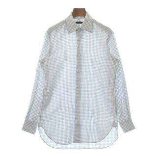 ユナイテッドアローズ(UNITED ARROWS)のUNITED ARROWS ドレスシャツ 38(S位) 白x青(チェック) 【古着】【中古】(シャツ)