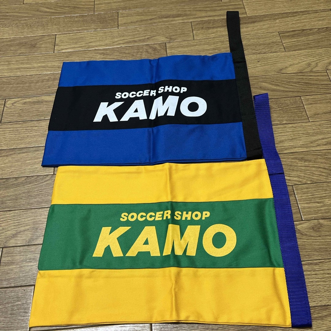 【未使用品】サッカーショップKAMO シューズケース2枚セット スポーツ/アウトドアのサッカー/フットサル(その他)の商品写真