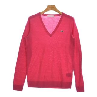 ラコステ(LACOSTE)のLACOSTE ラコステ ニット・セーター 36(XS位) ピンク 【古着】【中古】(ニット/セーター)