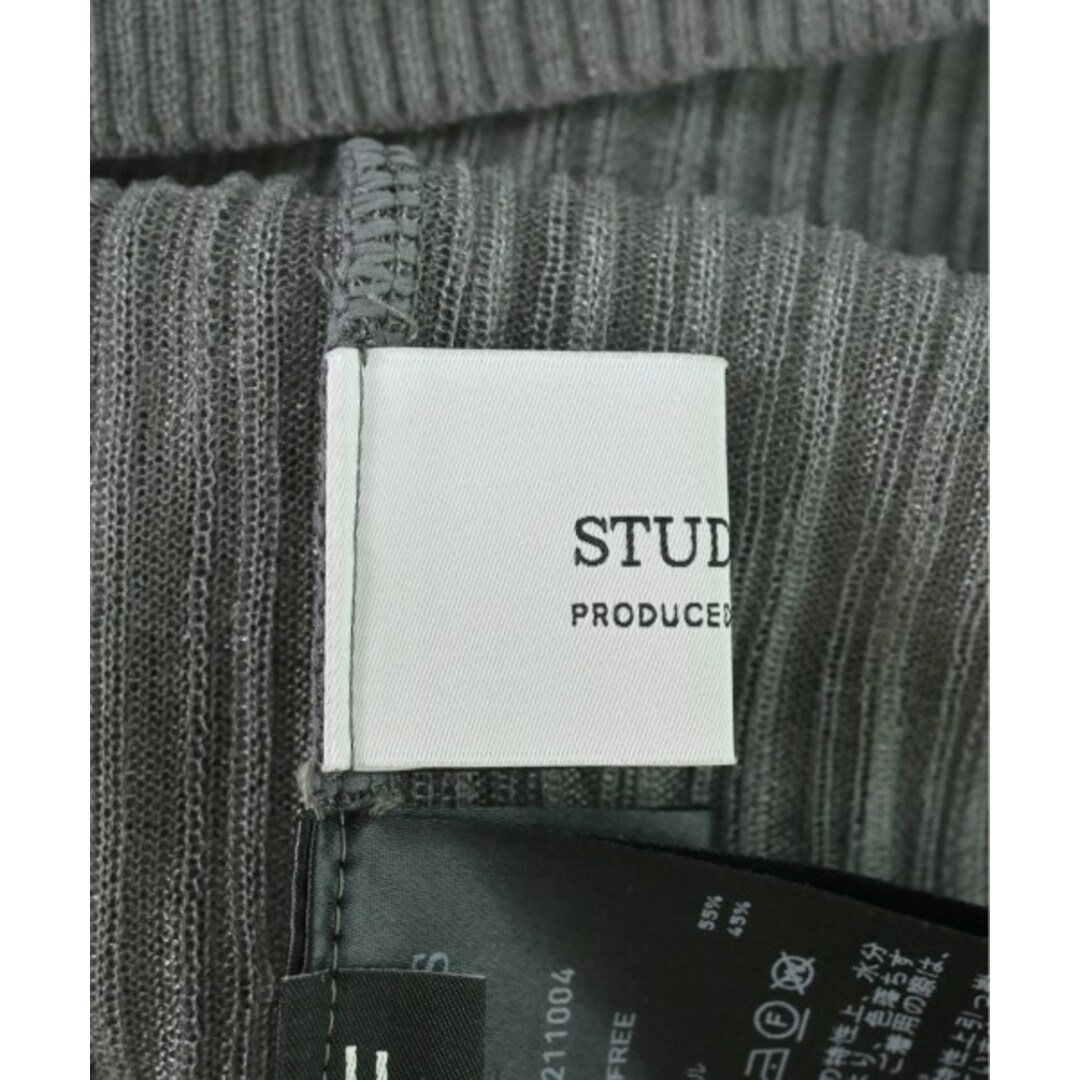 STUDIOUS(ステュディオス)のSTUDIOUS ステュディオス ワンピース F グレー 【古着】【中古】 レディースのワンピース(ひざ丈ワンピース)の商品写真