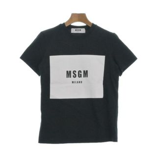 エムエスジイエム(MSGM)のMSGM エムエスジーエム Tシャツ・カットソー XS 黒 【古着】【中古】(カットソー(半袖/袖なし))