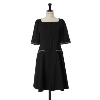 Cher knit mini dress  BLACK画像の色ブラック