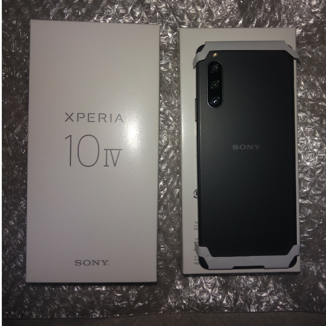 SONY Xperia 10 IV SOG07 ブラックスマートフォン本体