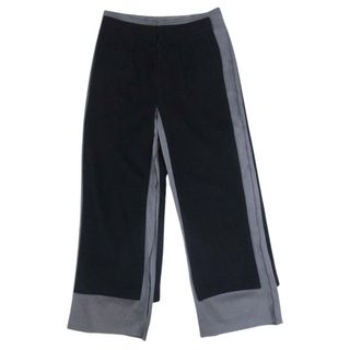 アンダーカバー(UNDERCOVER)のUNDERCOVER アンダーカバー UCR1513 ウールパッチ付 コットン デザイン パンツ ブラック系 1【中古】(その他)