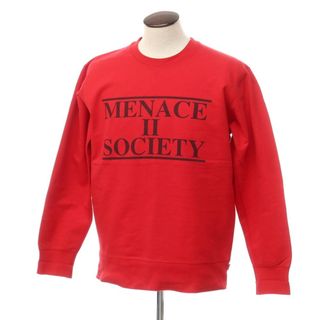 シュプリーム(Supreme)の【中古】シュプリーム Supreme 2014年春夏 Menace Crewneck コットン スウェット レッド【サイズL】【メンズ】(スウェット)