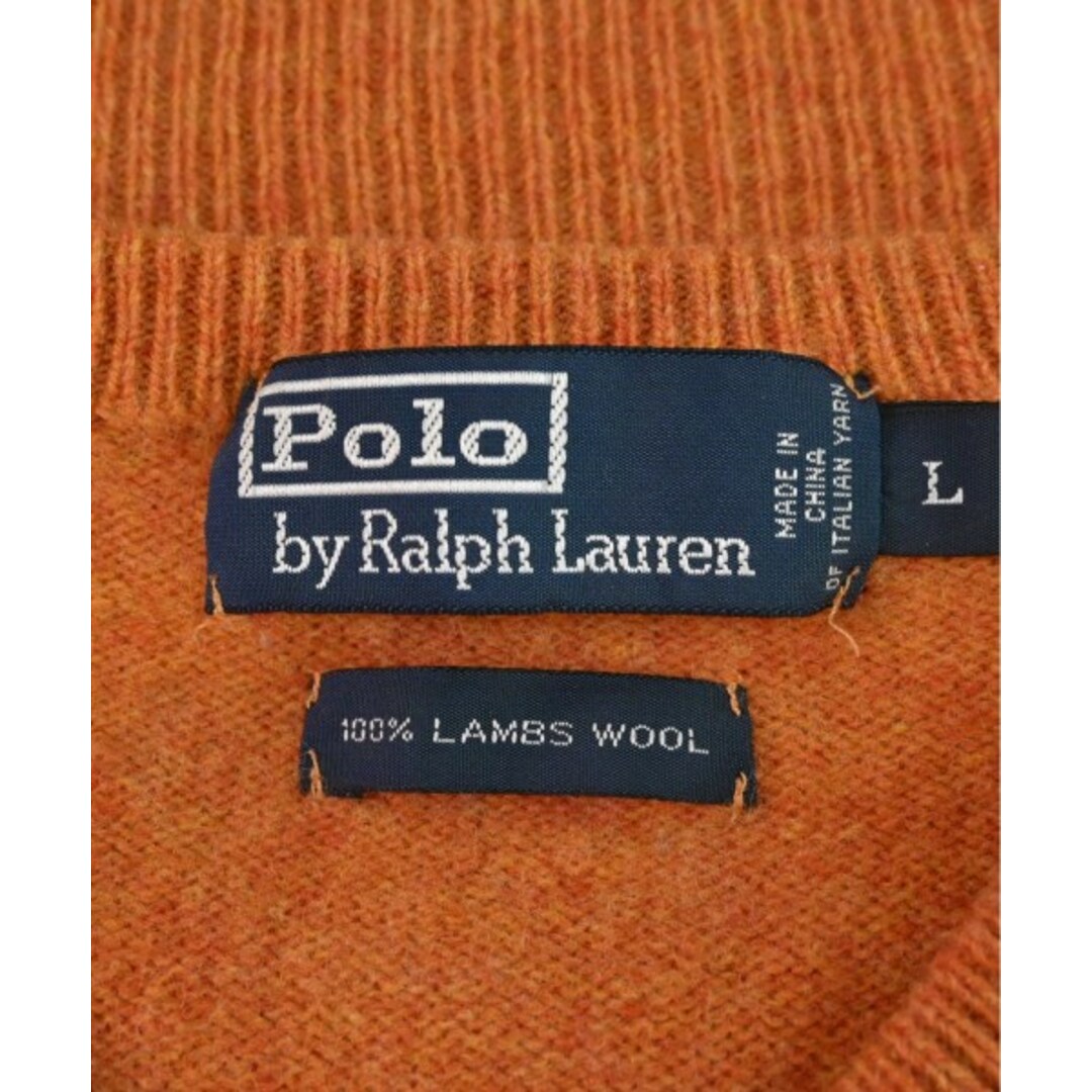 POLO RALPH LAUREN(ポロラルフローレン)のPolo Ralph Lauren ニット・セーター L オレンジ 【古着】【中古】 メンズのトップス(ニット/セーター)の商品写真