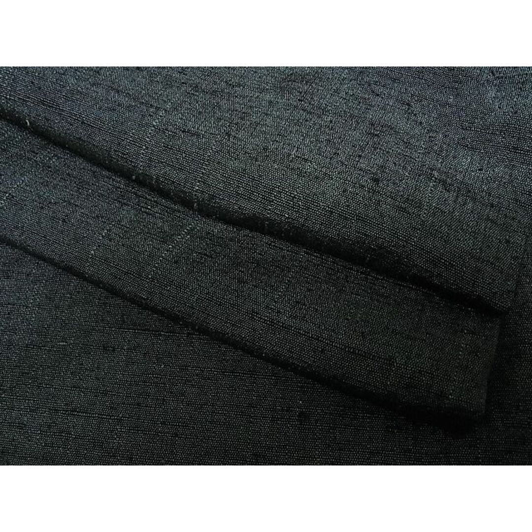 平和屋川間店■男性　紬　鉄色　逸品　ha4862 メンズの水着/浴衣(着物)の商品写真