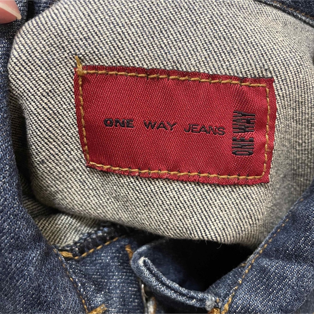 one*way(ワンウェイ)のone way jeans ワンウェイ デニムジャケット レディース ジージャン レディースのジャケット/アウター(Gジャン/デニムジャケット)の商品写真