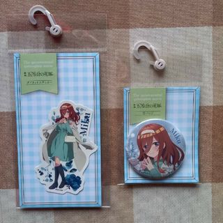 【未使用】五等分の花嫁  ステッカー 缶バッジ 三玖 アベイル Avail(キャラクターグッズ)