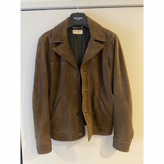 サンローラン(Saint Laurent)のサンローラン　15aw スエードジャケット　48(レザージャケット)