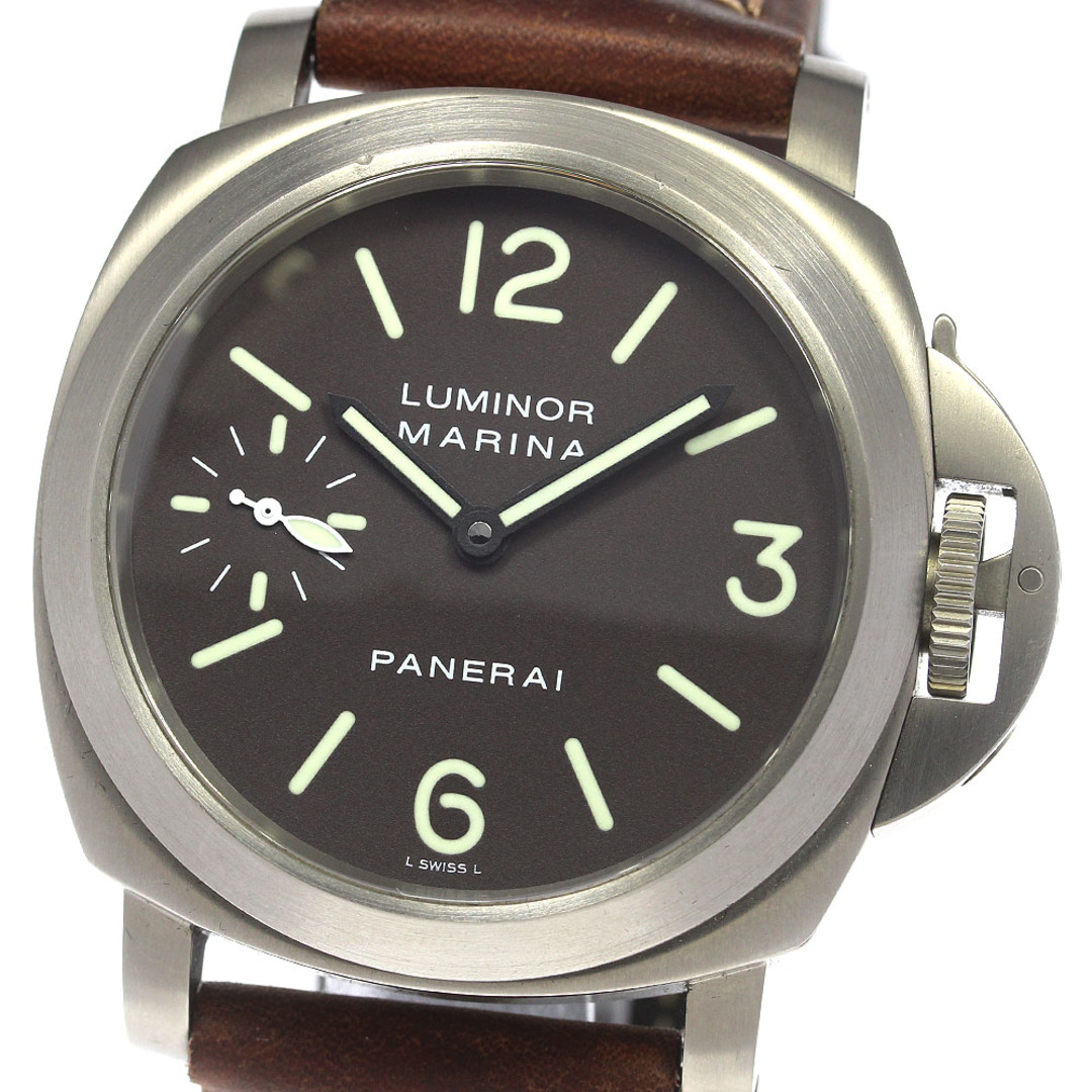 パネライ PANERAI PAM00061 ルミノール マリーナ スモールセコンド 手巻き メンズ 箱・保証書付き_7967778秒日OH歴