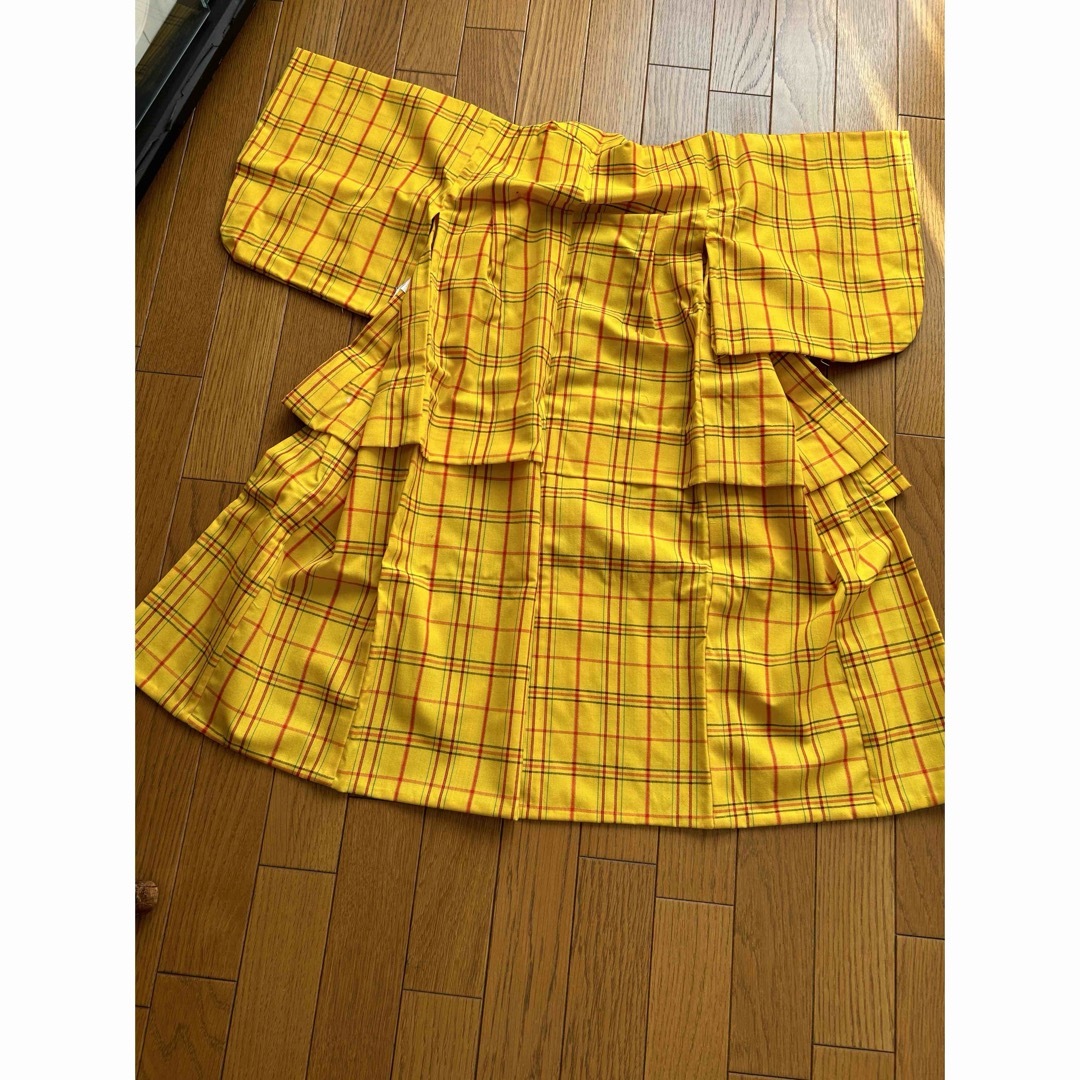 女児着物アンサンブル キッズ/ベビー/マタニティのキッズ服女の子用(90cm~)(和服/着物)の商品写真