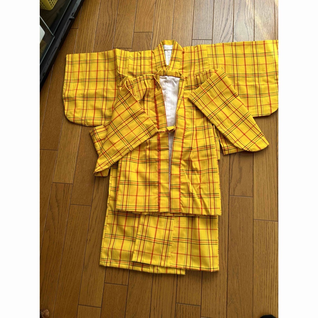 女児着物アンサンブル キッズ/ベビー/マタニティのキッズ服女の子用(90cm~)(和服/着物)の商品写真