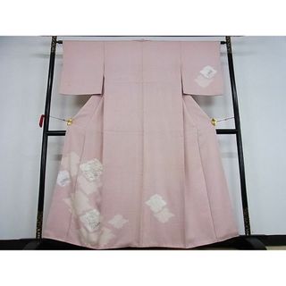 平和屋川間店■訪問着　刺繍　松皮菱花文　銀彩　着丈156cm　裄丈63cm　正絹　逸品　A-ex4992(着物)