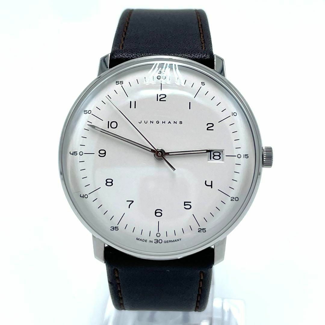 JUNGHANS(ユンハンス)の【超美品】ユンハンス マックスビル 腕時計 41/4461.04 メンズ 箱付き メンズの時計(腕時計(アナログ))の商品写真