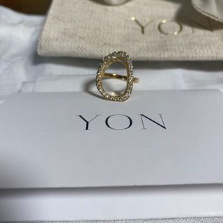 アッシュペーフランス(H.P.FRANCE)の【美品】YON  Amoibe Ring 4/0.4ct  #11(リング(指輪))