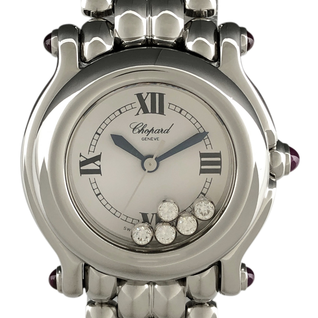 Chopard(ショパール)のショパール ハッピースポーツ 5Pダイヤ 27/8250-21 クォーツ レディース 【中古】 レディースのファッション小物(腕時計)の商品写真