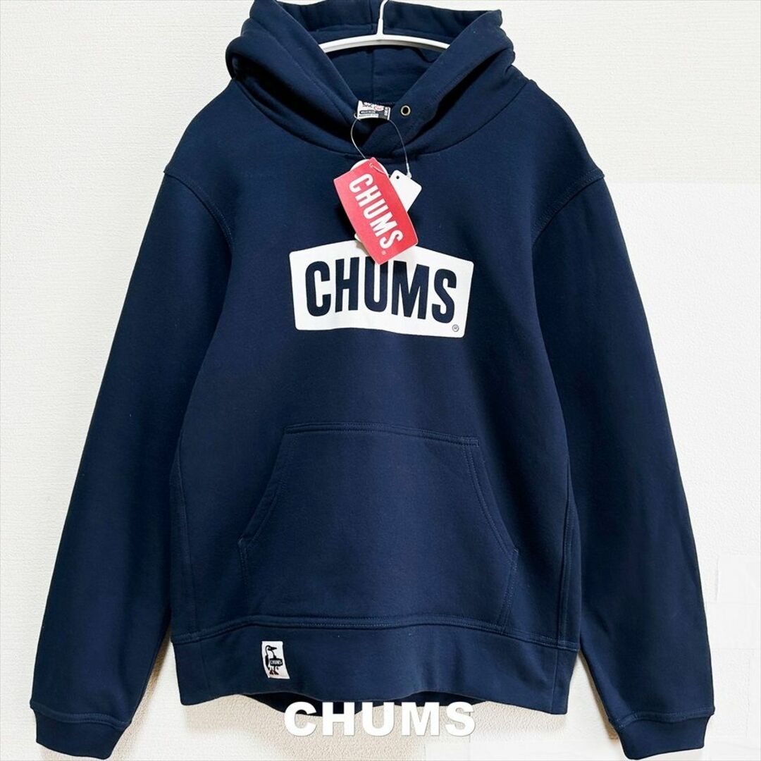 CHUMS(チャムス)の【CHUMS】チャムス ビックロゴ ブービーバード パーカー タグ付未使用 レディースのトップス(パーカー)の商品写真